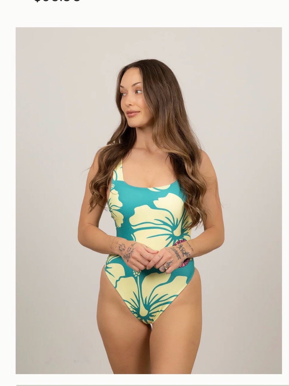 Duvin Hibiscus One piece swim NWT Sz S